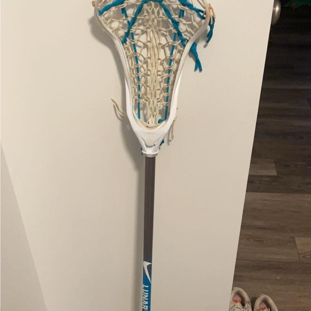 Nike Lacrosse Stick with Blue and White Accents